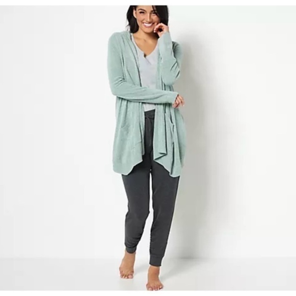 🌸S20 - Barefoot Dreams CozyChic UltraLite Hooded Seashore Cardigan🏖️